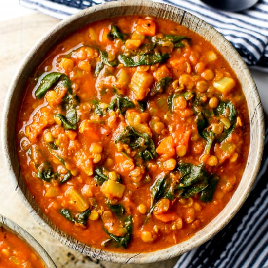 Instant Pot Turmeric Lentil Soup - Recipe photo by Yay For Food