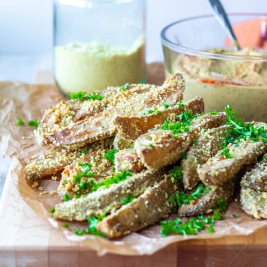 Vegan Parmesan Oven Fries - Recipe photo by upbeetkitchen