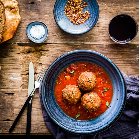 Jumbo Brisket Meatballs - Recipe photo by Spoonabilities