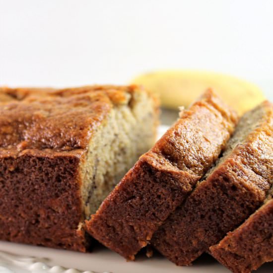The Best Gluten Free Banana Bread - Recipe photo by letthemeatgfcake