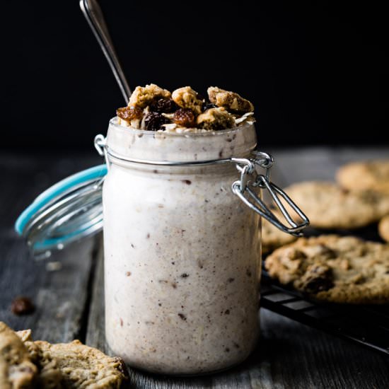 Oatmeal Cookie Overnight Oats - Recipe photo by TheDeliciousSpoon