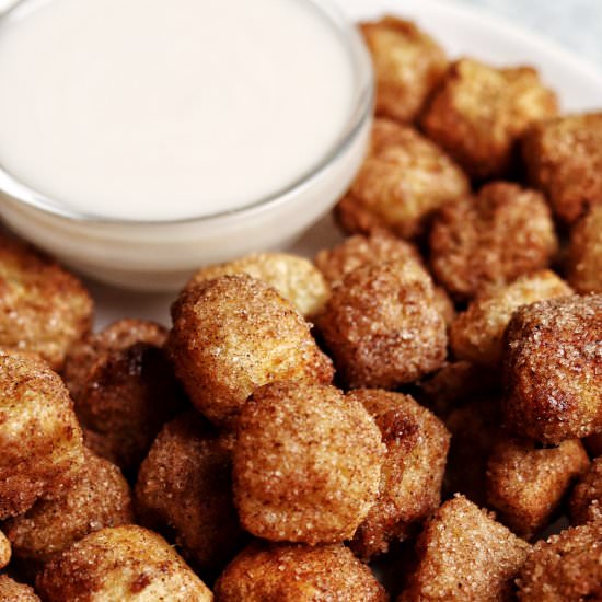 Cinna-Bun AIR FRIED Cauli Gnocchi - Recipe photo by Donut Worry Be Healthy