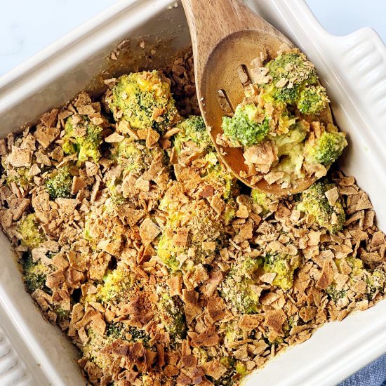 Healthy "Cheesy" Broccoli Casserole - Recipe photo by Donut Worry Be Healthy