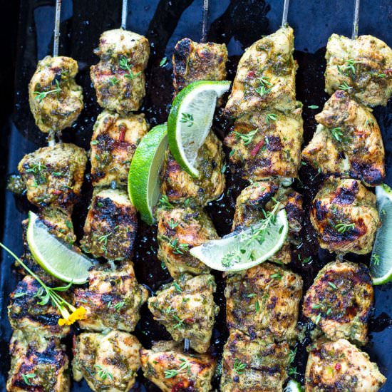 Zesty Jerk Chicken Kebabs - Recipe photo by a zest for life