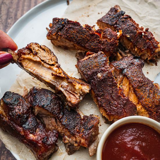 EASY SLOW COOKER BBQ RIBS - Recipe photo by Shuangys Kitchensink