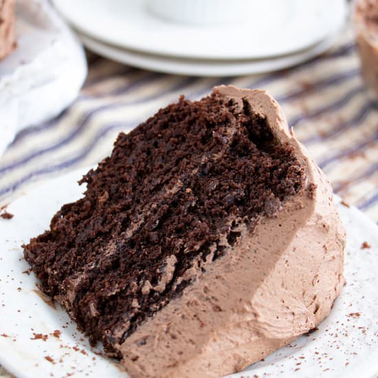 The Best Ever Vegan Chocolate Cake - Recipe photo by plant.well