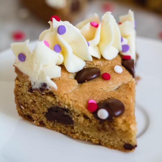 Heart chocolate cookie cake for two - Recipe photo by lifestyleofafoodie