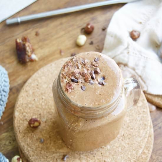 Vegan + Clean Fudgy Nutella Shake - Recipe photo by Healthy Delish