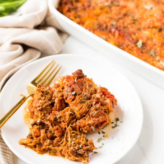 Baked Spaghetti Squash Casserole - Recipe photo by thehealthyconsultant