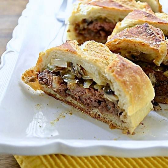 Meatloaf Stuffed French Bread - Recipe photo by Kitchengetaway