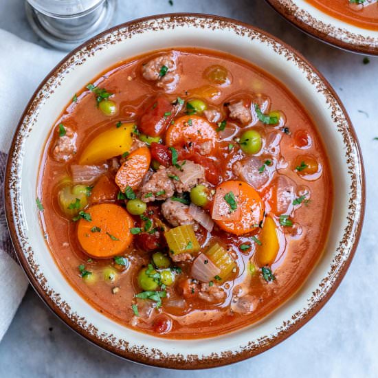Easy Hamburger Soup - Recipe photo by healthyfitnessmeals
