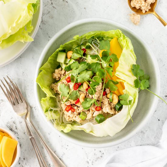 Chicken Larb Lettuce Cups - Recipe photo by Your Ultimate Menu