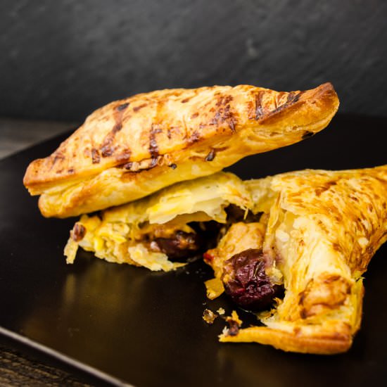 Baked cherry-ginger-chicken samosa - Recipe photo by InJohnnysKitchen