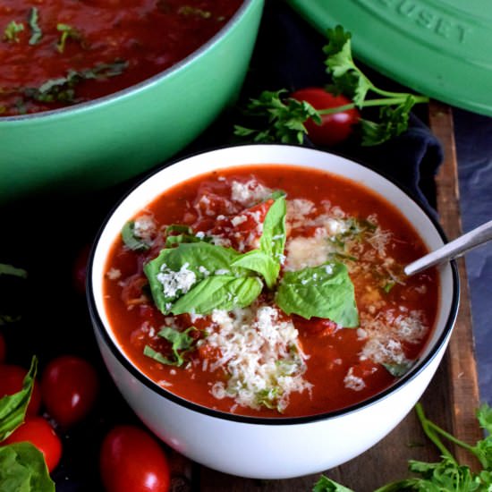 San Marzano Tomato Soup - Recipe photo by byronethomas