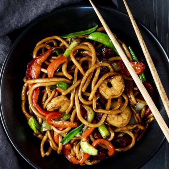Shrimp Lo Mein - Recipe photo by Went Here 8 This