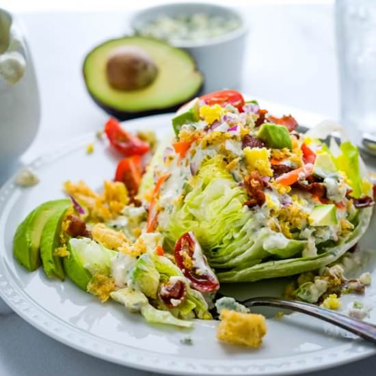 Steakhouse Wedge Salad - Recipe photo by garlic and zest