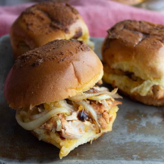 Cheesy Shredded Pork Sliders - Recipe photo by HungryEnoughToEatSix