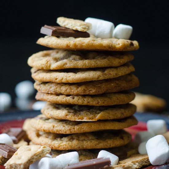 s'mores cookies - Recipe photo by freshaprilflours