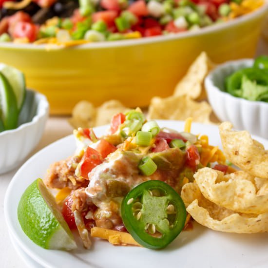 Mexican Layered Dip - Recipe photo by BeyondtheCoop