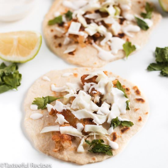 Crispy Coconut Fish Tacos - Recipe photo by Tasteefulrecipes