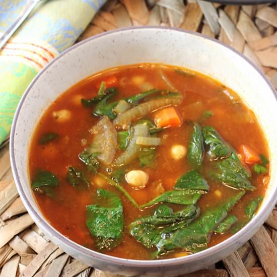 Moroccan lamb and chickpea soup - Recipe photo by Food Gal