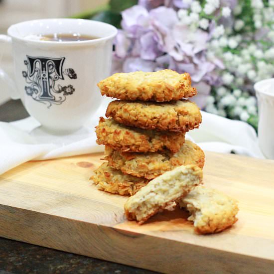 Healthy ANZAC Biscuits - Recipe photo by Nourish with Renata