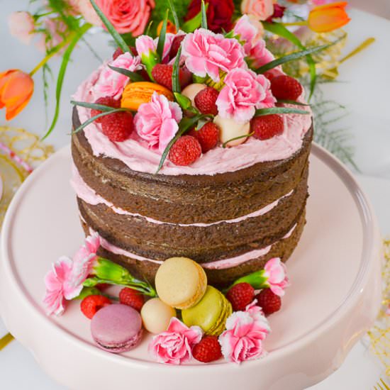 Chocolate Cake with Raspberry - Recipe photo by House of Elyn Ryn