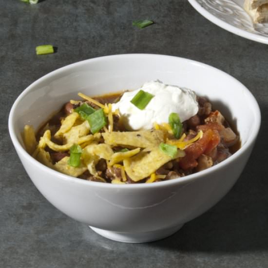 Easy Crockpot Chili for Chilly Nigh - Recipe photo by RaspberriesAndKohlrabi