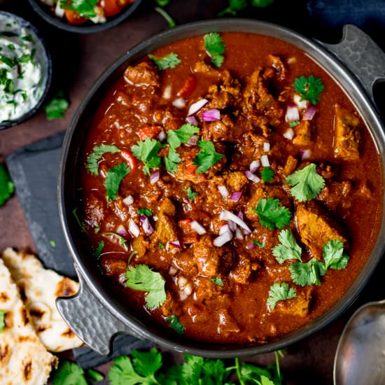 Healthier Slow cooked beef curry - Recipe photo by KitchenSanctuary
