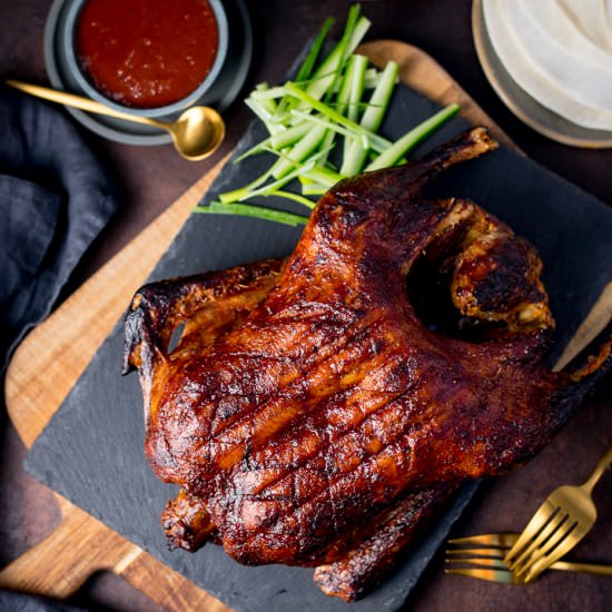 Homemade Crispy Duck - Recipe photo by KitchenSanctuary