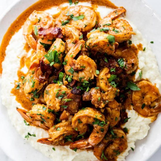 Keto Shrimp and Grits - Recipe photo by grandbabycakes