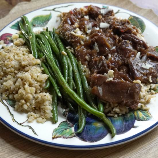 Slow Cooker Sweet and Spicy Beef - Recipe photo by debsdailydish