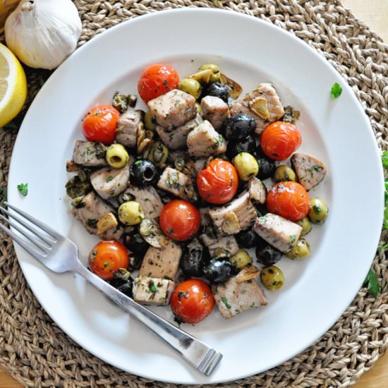 SPANISH TUNA SAUTÉ - Recipe photo by Spain on a Fork