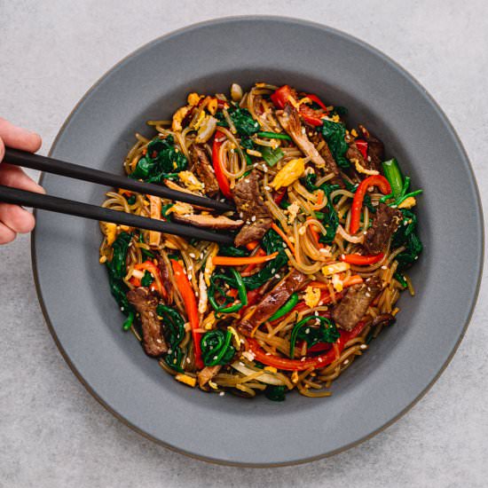 Korean Sweet Potato Noodles - Recipe photo by poshjournal