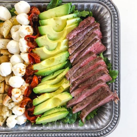 Sous Vide Flank Steak Salad - Recipe photo by Fueling a Southern Soul