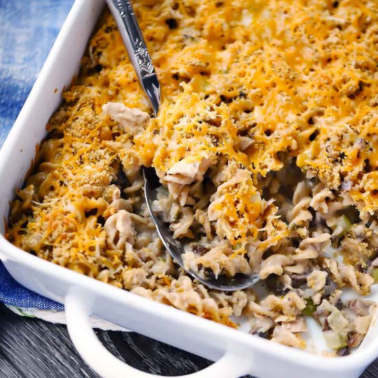 Tuna Casserole from Scratch - Recipe photo by bowlofdelicious