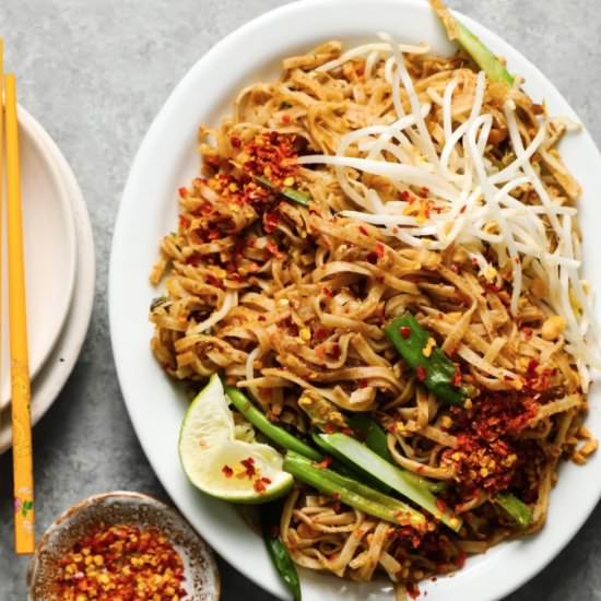 Tofu Pad Thai - Recipe photo by lindseyeatsla