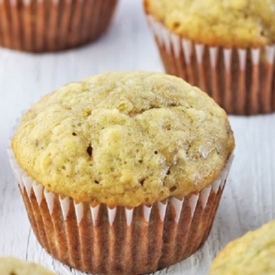 banana bread muffins - Recipe photo by nowcookthis