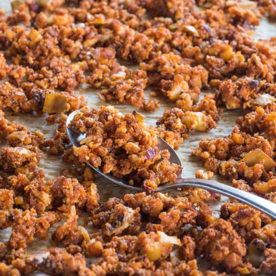 Apple-sage Tofu Sausage - Recipe photo by cleanfooddirtygirl