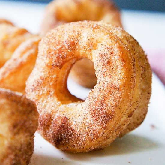 Easy Cinnamon Sugar Cronuts - Recipe photo by Candy Jar Chronicles