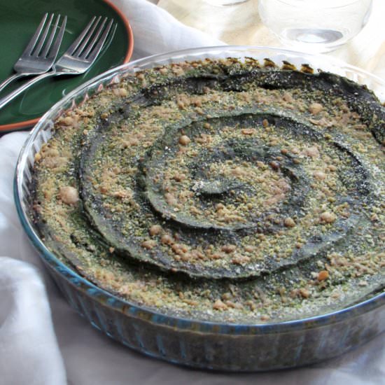 Italian potato cake with spinach - Recipe photo by Foodohfood