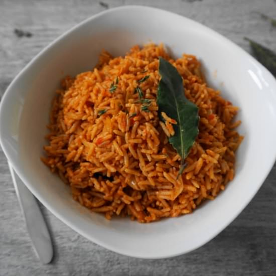 Jollof Rice with Basmati Rice - Recipe photo by choptime