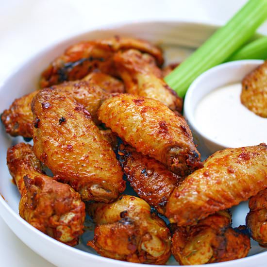 Air Fryer Chicken Wings - Recipe photo by FoodieandWine.com