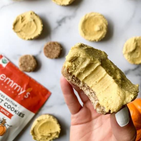 No-Bake Pumpkin Cheesecake Bites - Recipe photo by organikrecipes
