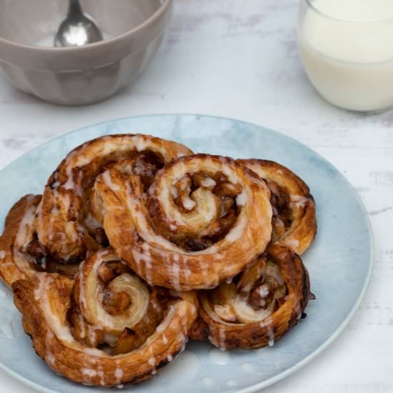 Puff Pastry Cinnamon Rolls - Recipe photo by Chef Molly