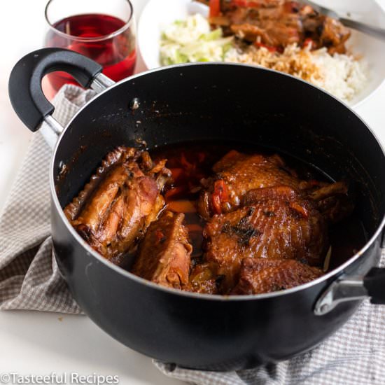 Caribbean Brown Stewed Turkey Wings - Recipe photo by Tasteefulrecipes