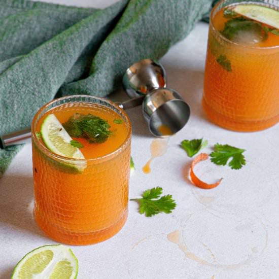 Smoky Carrot Cocktail - Recipe photo by pageandplate