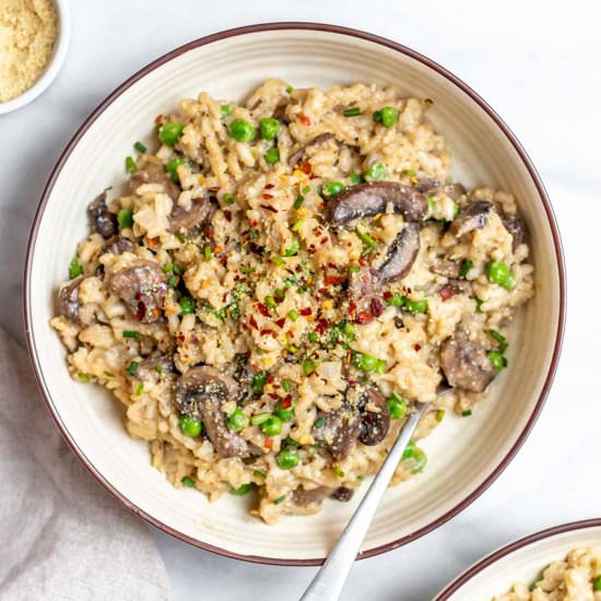 Vegan Mushroom Risotto - Recipe photo by eatwithclarity