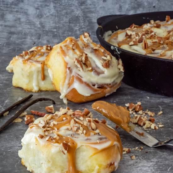 Dulche de Leche Cinnamon Rolls - Recipe photo by AnotherFoodBlogger