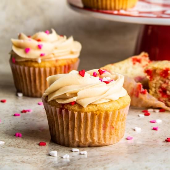Gluten Free Vegan Prosecco Cupcakes - Recipe photo by OffTheWheatenPath